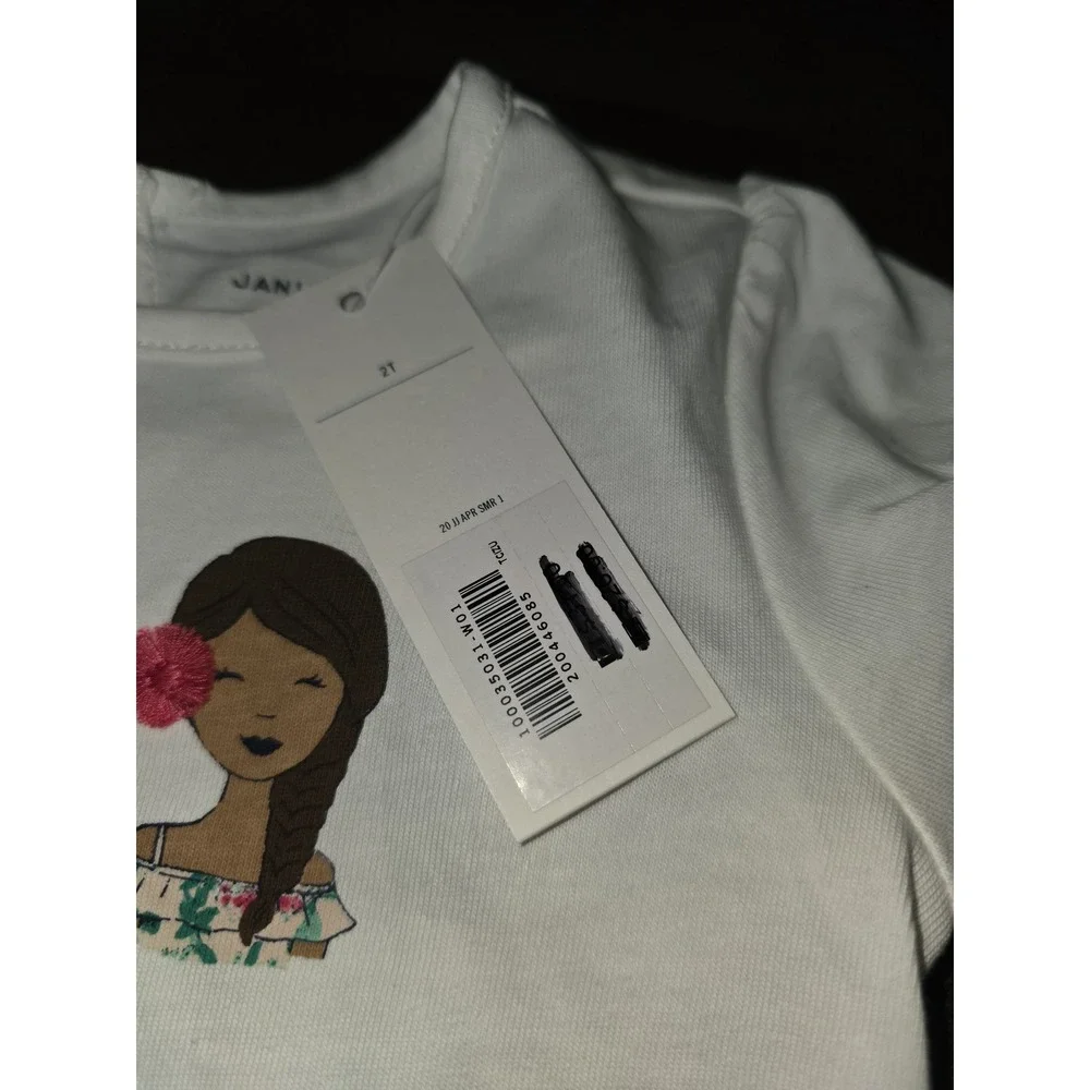 Janie and jack the petal scene girls top size 2t nwt
